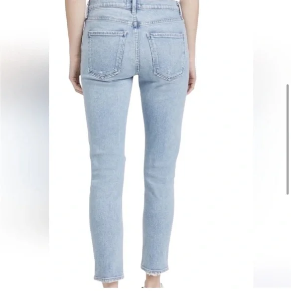 Agolde Toni ripped knee slim straight jeans - Picture 3 of 12